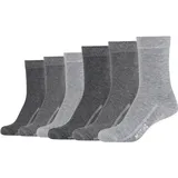 Mustang Socken MUSTANG, Damen, Gr. 35-38, fog mix, Baumwollmischung, normal, Socken Socken, mit verstärktem Fersen- und Zehenbereich