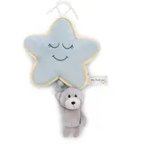 NICI 62987 - Spieluhr Stern mit Bär Finni (Melodie: Brahms Wiegenlied), 27 cm, My First Friend