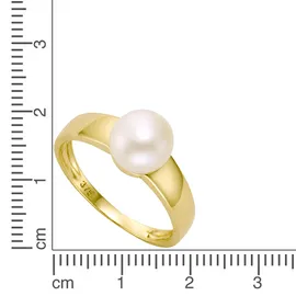 Fascination by Ellen K. Ring 375/- Gold Süßwasserzuchtperle weiß Ringe Damen