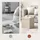 Woltu Sitzbank Faltbar Beige 37,5 x 37,5 x 38 cm