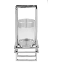 Fink Wanddekoration DUALIS mit Glas in Silber - H.