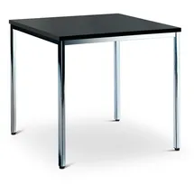 Ceha Mehrzwecktisch 80 x 80 cm chrom/schwarz
