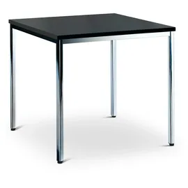 Ceha Mehrzwecktisch 80 x 80 cm chrom/schwarz