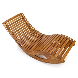 prestige home living outdoor Ergonomische Schwungliege aus Akazienholz - FSC® zertifiziert