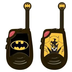 LEXIBOOK Batman Walkie-Talkies bis zu 2km Reichweite mit Morse-Licht-Funktion und Gürtelclip