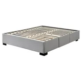 Lattenrost mit Schubladen 180 x 200 cm - Stoff grau
