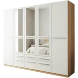 Priess Wäscheschrank Barcelona 230 x 193 x 54 cm Weiß