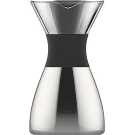 ASOBU Pour Over 1,1 l Silber