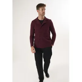 Felix Hardy Cardigan mit gekerbtem Kragen Rot XL