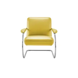 KOINOR Freischwingersessel Jingle Leder 80 x 83 x 95 cm Gelb
