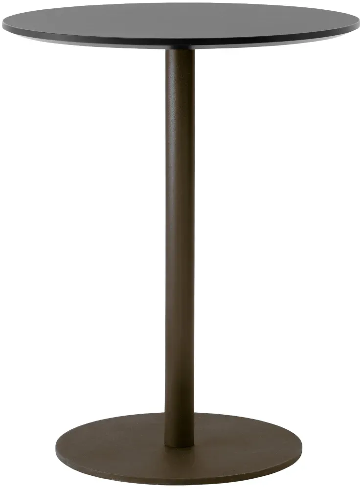 &Tradition In Between SK17 Cafe Tisch, höhe 73 cm, bronzed / fenix nano laminat schwarz