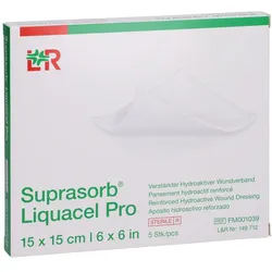 Suprasorb Liquacel Pro 15x15 cm Kompress 5 St