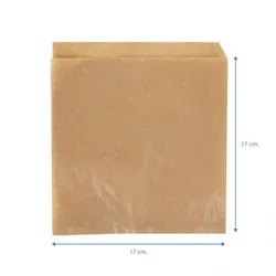 1000 Stück fettabweisendes Papier für Hamburger Kraft (17x17cm) Ref PSKKRAFT