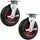 Relaxdays Lenkrolle mit Bremse 3.00-4 2er Set 120 kg