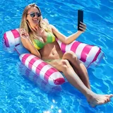 Aufblasbare Poolmatratze, Poolspielzeug-wasserhängematte 4-in-1-wasserspielzeug-poolzubehör, Aufblasbare Matratzen-wasserhängematte