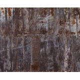 Rasch Textil Rasch Tapete 940916 - Fototapete auf Vlies in brauner Metalloptik mit rostroten Akzenten - 3,00m x 3,72 m
