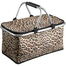 KESPER Einkaufskorb Leopard braun 50 x 29 x 25,5 cm