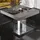 GGM Möbel Bistro Loungetisch 70 x 70 x 41 cm Wenge/Edelstahl