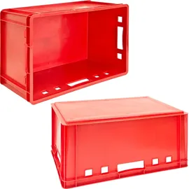 TSGPS Aufbewahrungskiste E3 60 x 40 x 30 cm 10-tlg. rot