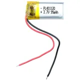 efaso 401120 3,7 Volt Akku 95 mAh LIPO L 20 mm B 11 mm H 4 mm ohne Stecker mit Schutzplatine