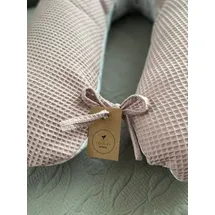 LOOLAY Schwangerschaftskissen 170 cm Hase Waffel Rosa