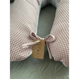 LOOLAY Schwangerschaftskissen 170 cm Hase Waffel Rosa