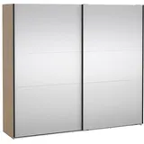 Tvilum Schiebetürenschrank Como 245 x 220 x 0 cm Braun
