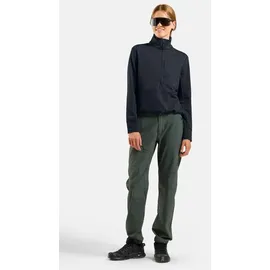 Odlo Grid Fleece Halber Reißverschluss Black Melange XS