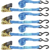 Conmetall Meister Connex Zurrgurt Set mit 4 Stück 450 x 25 mm 4er Set