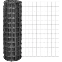vidaXL Eurozaun Stahl 10 x 1,2 m Grau