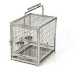 Montana Cages | Edelstahlkäfig | Transportkäfig EVO für Sittiche & Papageien, der Reisekäfig
