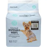 Martha Stewart for Pets Einweg-Hundewindeln für männliche Hunde, Größe XS, 22,9-35,6 cm Taille, Einweg-Hundewindeln für männliche Hunde, auslaufsicher und saugfähig (12 Stück, insgesamt 144 Stück)