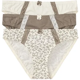 bonprix Slip 3 St. Braun 40/42