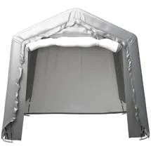 vidaXL Lagerzelt 240x240 cm Stahl Grau