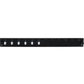 EFB-Elektronik EFB Elektronik Bestückte 12 Port Frontblende mit 6 x LC Duplex Kupplung OS2 vertikal, schwarz SBFPS6SCSOS2