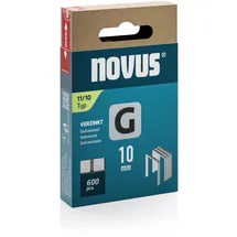 Novus Tackerklammern Flachdraht 11/10, 600 St.