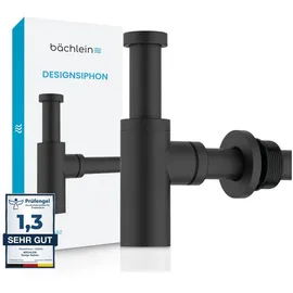 Bächlein Design Siphon Universal für Waschbecken schwarz