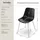 Tectake Kunststoffstuhl Mave schwarz 4er Set