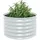 vidaXL Garten-Hochbeet verzinkter Stahl 80 x 80 x 44 cm Silber