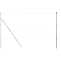 VidaXL Zaunpfosten 7 Stk. Ø32 mm 210 cm Verzinkter