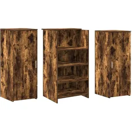 vidaXL Empfangstheke Räuchereiche 135x50x103,5 cm Holzwerkstoff