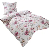 Traumschlaf Fleur Floral Lila 200 x 220 cm + 2 x 80 x 80 cm