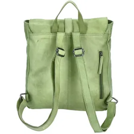 The Skandinavian Brand Damen Leder Rucksack Green