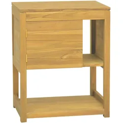 Badschrank 60x40x75 cm Massivholz Teak