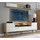 aea Luxuriöses Set TV-Lowboard 42 cm x 65 cm Braun Holz, Massivholz