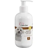 OVER ZOO Hundesamm hellweißes und weißes Fell 250ml Spezial-HundShampoo mit weißem und hellen Fell