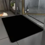 keepmore Badematte rutschfest Stein kieselgur Badematte schnelltrocknend absorbierend Schwarz 40*60cm