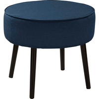 Fink Polsterhocker »ELLIS«, mit runder Sitzfläche, blau