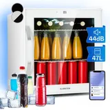 Klarstein - Mini Kühlschrank mit Glastür, Kleiner Mini-Kühlschrank Leise für Zimmer & Garten, Indoor/Outdoor Getränkekühlschrank mit