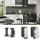 Vicco Apothekerschrank R-Line 30 cm ohne Arbeitsplatte Weiß